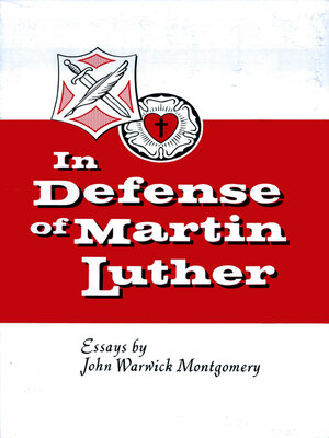 cover image of In Defense of Martin Luther